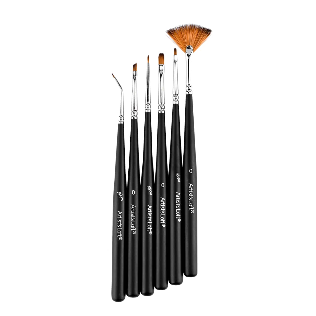6-Piece Mixed Media Detail Brush Set by Artist's Loft®